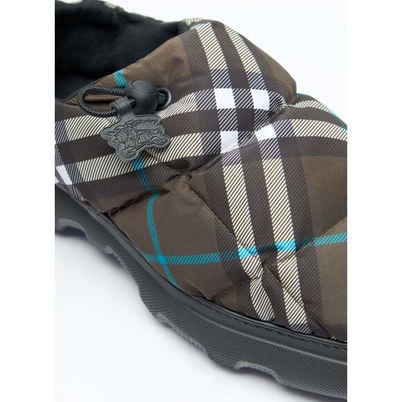 BURBERRY Check Nylon-Blend Pillow Mule - Picture 2 of 7